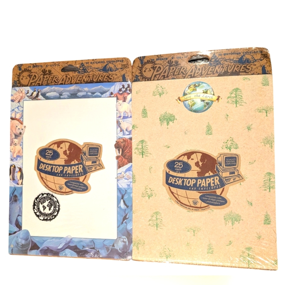 Vintage Computer Printer Paper Paper Aventures desktop Nature USA